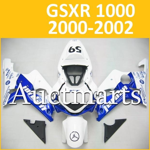 Fit suzuki 00 01 02 gsxr 1000 gsx-r1000 2000 2001 2002 fairing k1 b13 c15