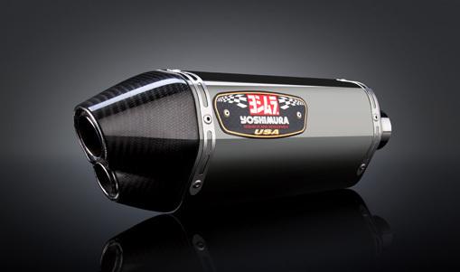 Yoshimura r-77d stainless/carbon end cap 3/4 exhaust 2011 2012 kawasaki zx-10r