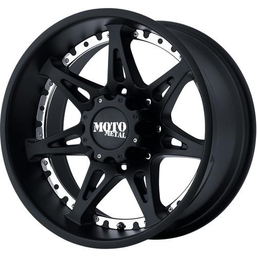 18x9 black moto metal mo961 wheels 8x170 +18 ford f-250 f350