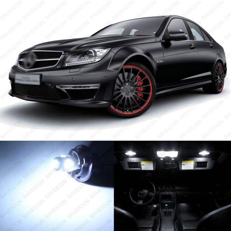 16 x xenon white led interior light package for 2008 -2013 mercedes c class w204