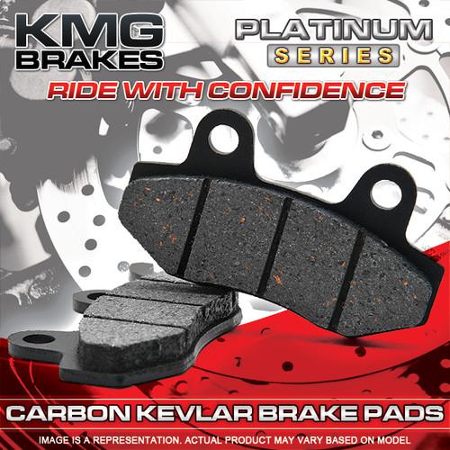 Rear carbon kevlar organic nao disc brake pads for 2000-2007 honda xr 650 r