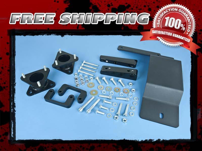 Black coil spacer lift kit front 3.5" differential drop skidplate 4x4 4wd