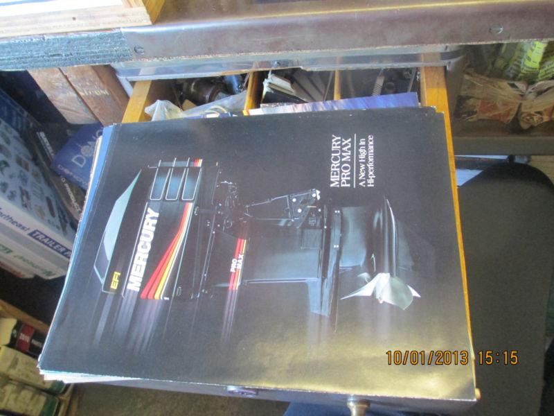 Mercury racing high performance pro max brochure 1993