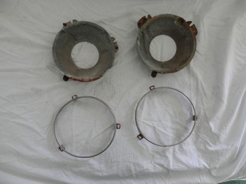 1970 barracuda headlight buckets and rings