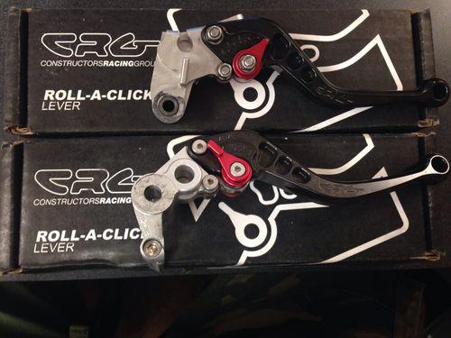 Crg levers gsxr 600 & 750 roll-a-click 06-07 part numbers 0614-0128 & 0614-0128