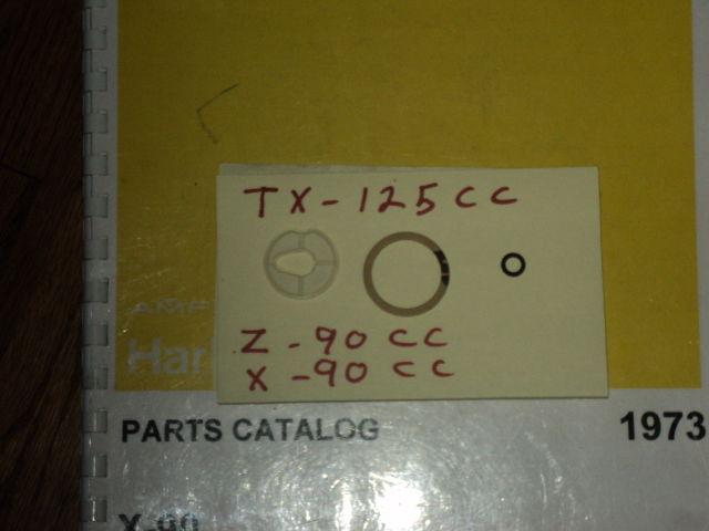 1974 harley  aermacchi  sx-125cc  carburetor inlet gaskets