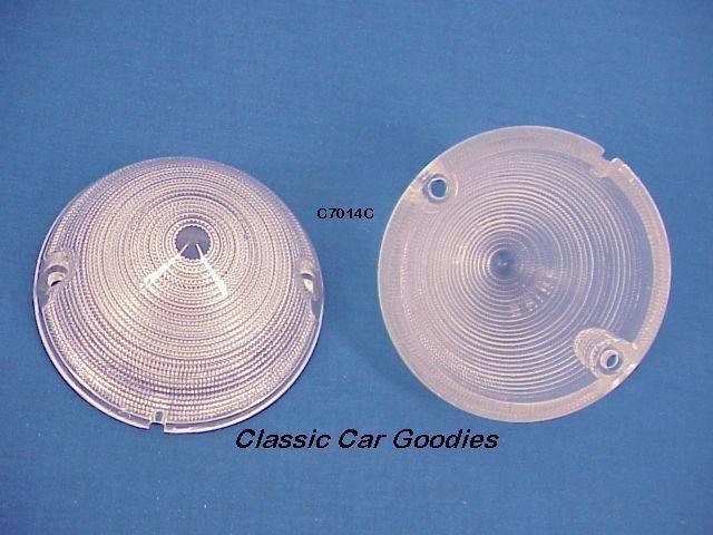 1955-1957 chevy truck clear park light lenses 1956 new!