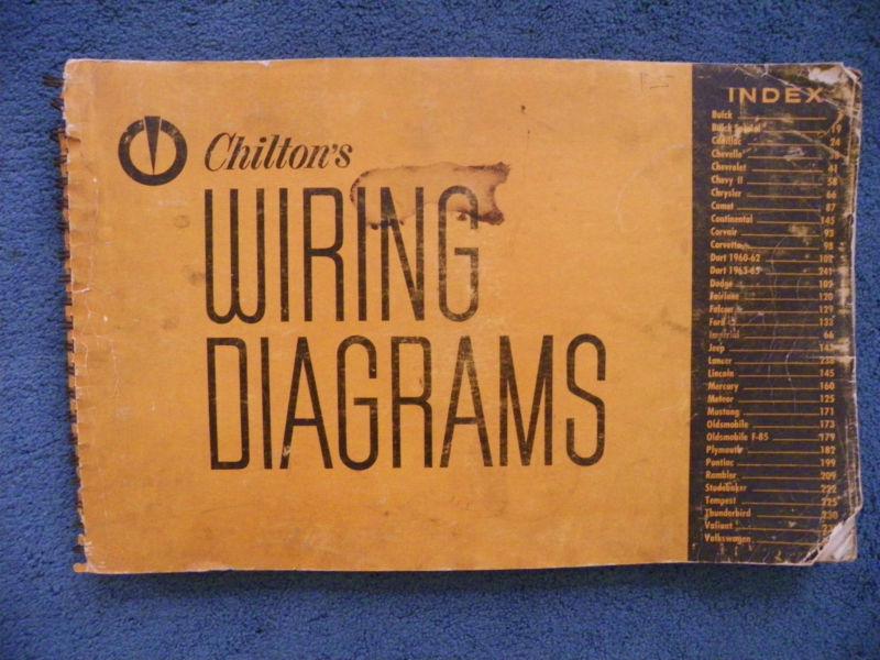 1965  chilton wiring diagrams american passenger cars & vw     1960- 1965