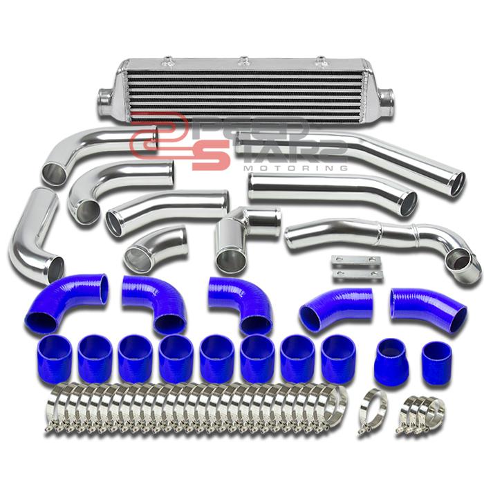 Bmw e36 325/328/323 m50/52 turbo front mount 27"intercooler+piping+silicone hose