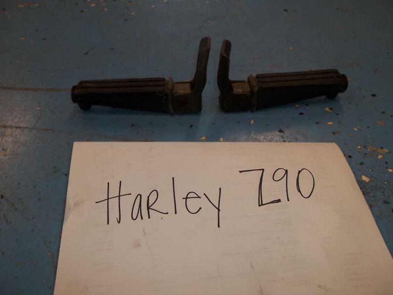 Vintage 1974 harley davidson aermacchi z90 z 90 x90 tx 125 rear buddy pegs oem