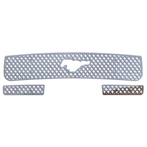 Ford mustang 05-09 stainless diamond mesh front metal grille trim cover insert