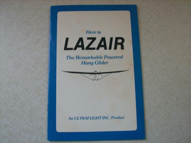 Vintage lazair ultralight aircraft powered glider literature