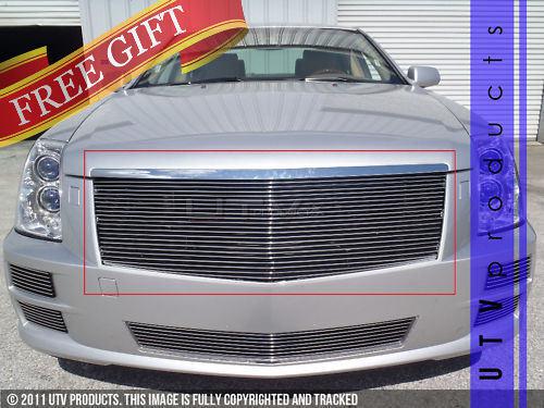 2008 - 2011 cadillac sts 1pc chrome billet grille upper replacement kit 08 09 10