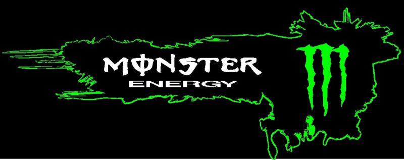 Monster energy graphic vinyl decal for side of car