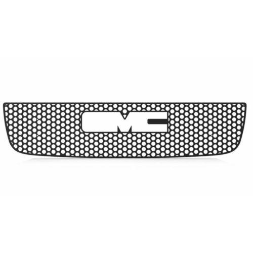 Gmc sierra ld hd 03-05 circle punch black powdercoat grill insert trim cover