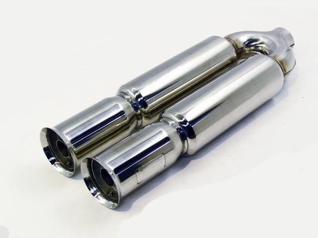 Obx dual muffler db002 2.5" inlet universal exhaust