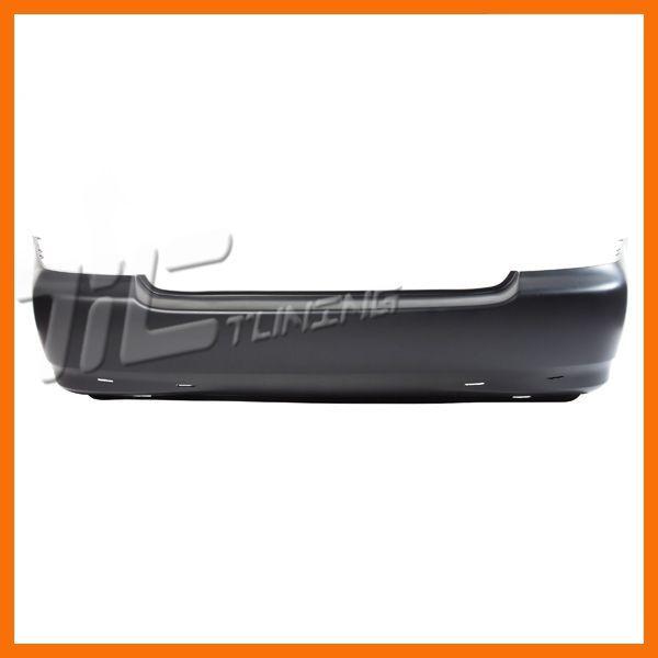 03-06 toyota corolla s unpaint primed black bumper cover rear 04 05