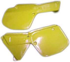 Yamaha yz125 plastic side panels 1984-1985 dc plastics yellow white natural or?