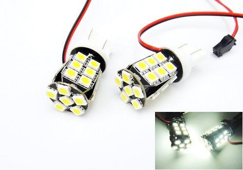 2x 7443 7440 24 smd led turn signal light bulb 992 7444 white no error resistor