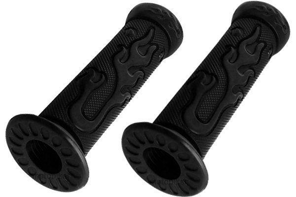 Polaris atv 2x4 4x4 sportsman black flame gel handlebar hand grips