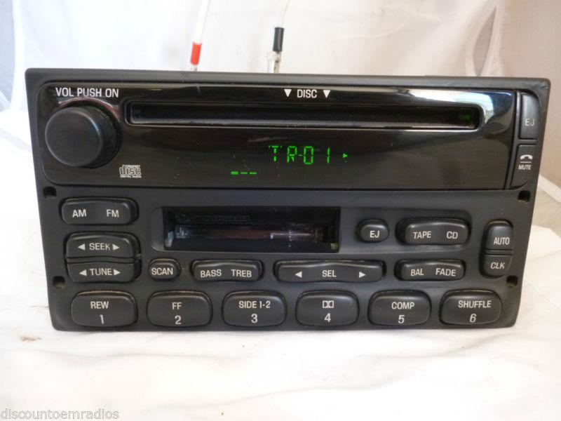  99-03 ford ranger f150 windstar explorer cd cassette radio 3f2t-18c868-ea *