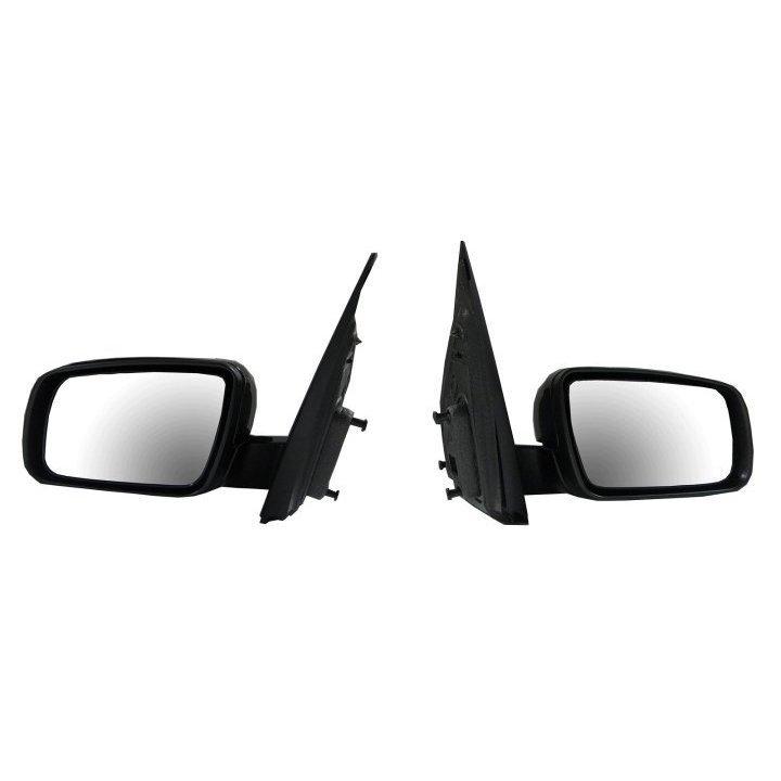 Power side view door mirror black assembly pair set driver passenger left/right