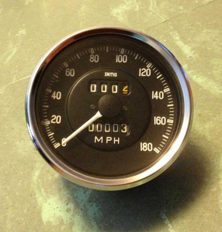 Nos smiths mechanical speedometer gauge 100mm 180 mph 427 ford ac cobra jaguar