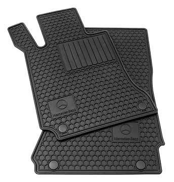 New genuine mercedes s class factory oem accessory rubber floor mats 07-13 black