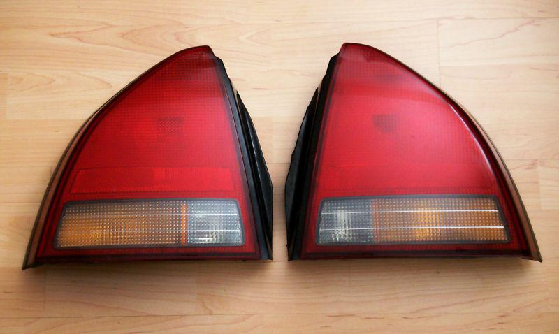 Oem genuine honda stanley 92-96 prelude left right rear tail light lamps harness