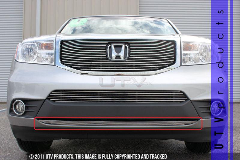 2012 - 2013 honda pilot 1pc lowest bumper chrome billet grille kit 