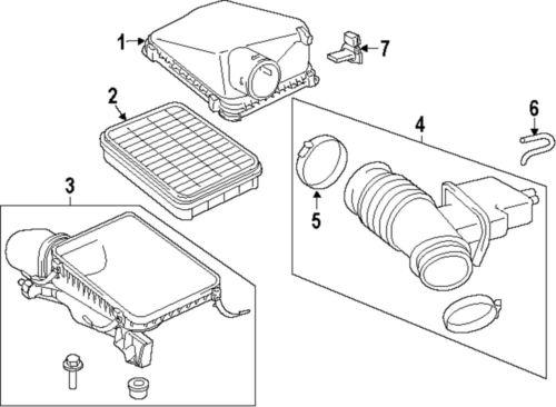 Toyota oem 222040f030 air intake-air mass sensor