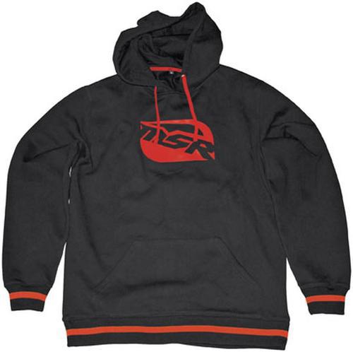 New msr cruiser adult fleece hoody/sweatshirt, black/red, 2xl/xxl