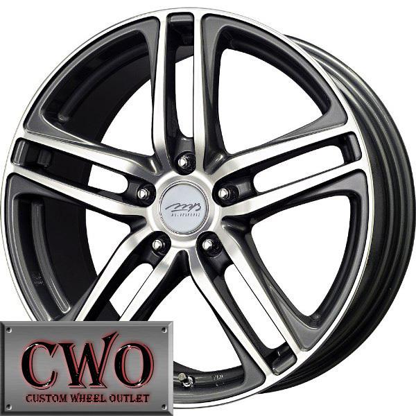 15 gunmetal mb motoring interline wheels rims 4x100 4 lug civic mini g5 cobalt
