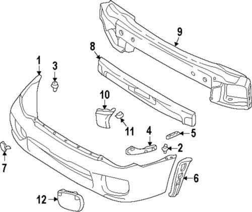 Subaru oem 57704fe020 bumper cover