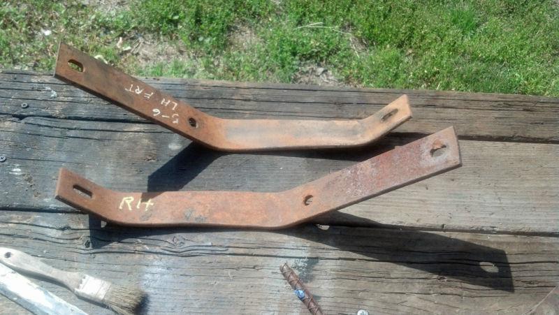 Left and right outer bumper brackets 1956 ford