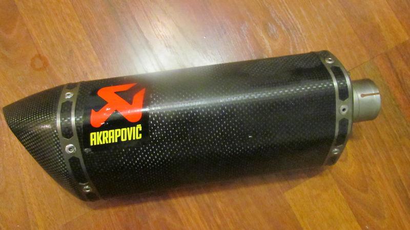 Akrapovic carbon fiber slip on exhaust 2006-2009 yamaha yzf-r6 muffler/ used