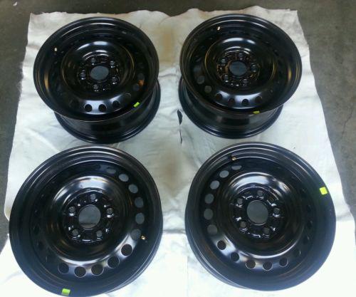 Set of (4 )honda civic 15" inch steel wheel  5 lug   5x4.5  5x114.3 off 2013