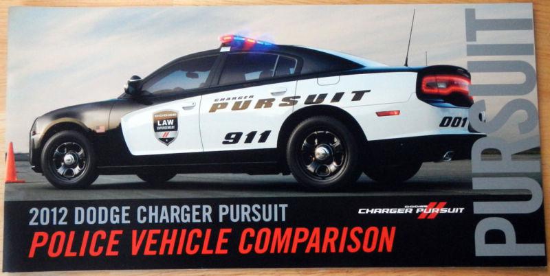 2012 dodge charger pursuit police vehicle comparison brochure