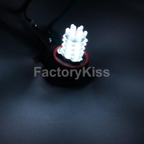 Fk 2x car bulbs h11 36-led xenon-white fog light 12v #379