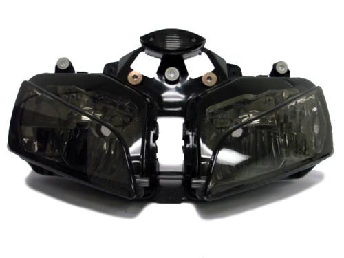 Smoke headlight assembly for 03-06 honda cbr600rr cbr 600 rr 2003 2004 2005 2006