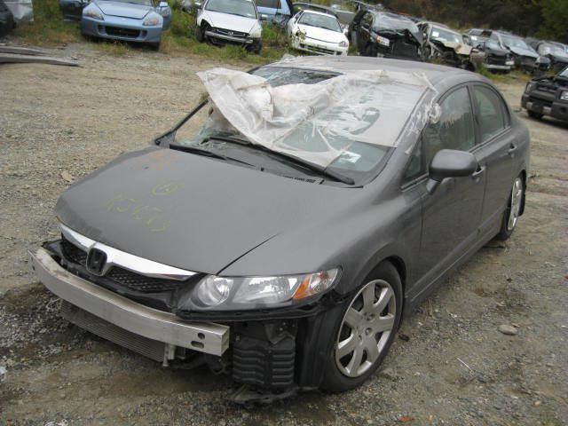 Side view door mirror power left gray 06 07 08 09 10 11 honda civic 4 dr #1527