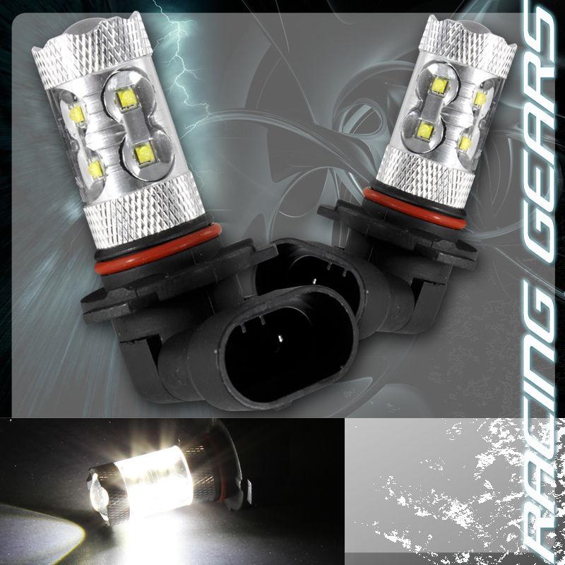 2x scion subaru toyota 9005 hb3 white 10 led 50w projector high low beam bulbs