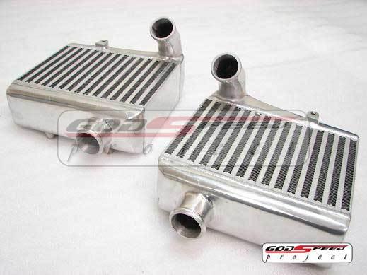 Gsp nissan 90-96 300zx z32 side mount bolt on aluminum intercoolers left + right