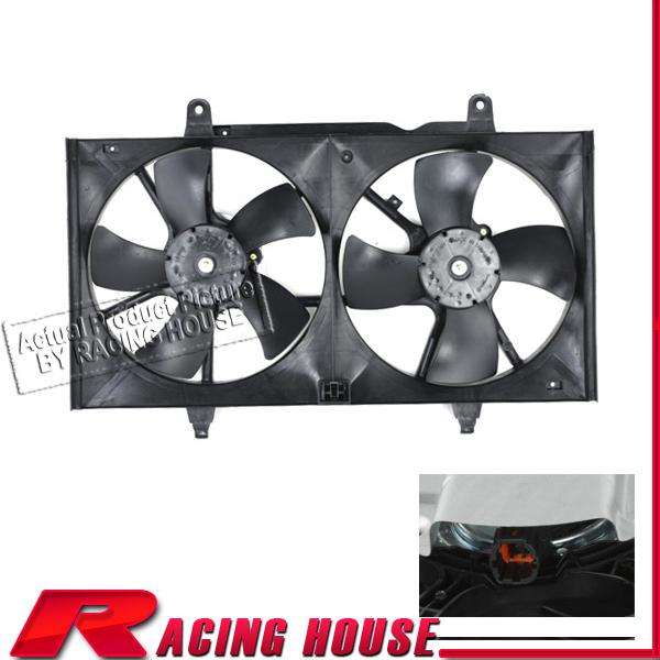 New 02-06 nissan altima 3.5l dual radiator a/c conditioning condenser fan motor