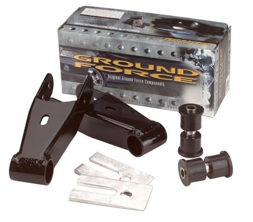 Ground force 91200 shackle kit fits 04-14 f-150 mark lt