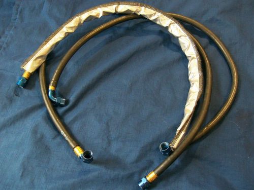 Nascar lot of 3  icore stainless steel braided racing hoses  an-8