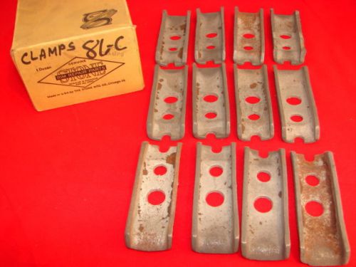 12 nos ford spare tire clamps aftermarket replacements model t in box unrestored