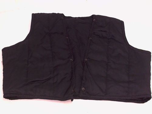 Size 52 black snap-in jacket vest liner motorcycle rider biker