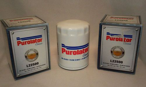 Purolator l22500 classic engine oil filter lot of 3