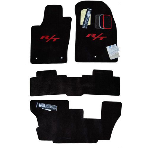 2011-2016 dodge durango r/t floor mats - 32oz 2-ply quality - embroidered logos